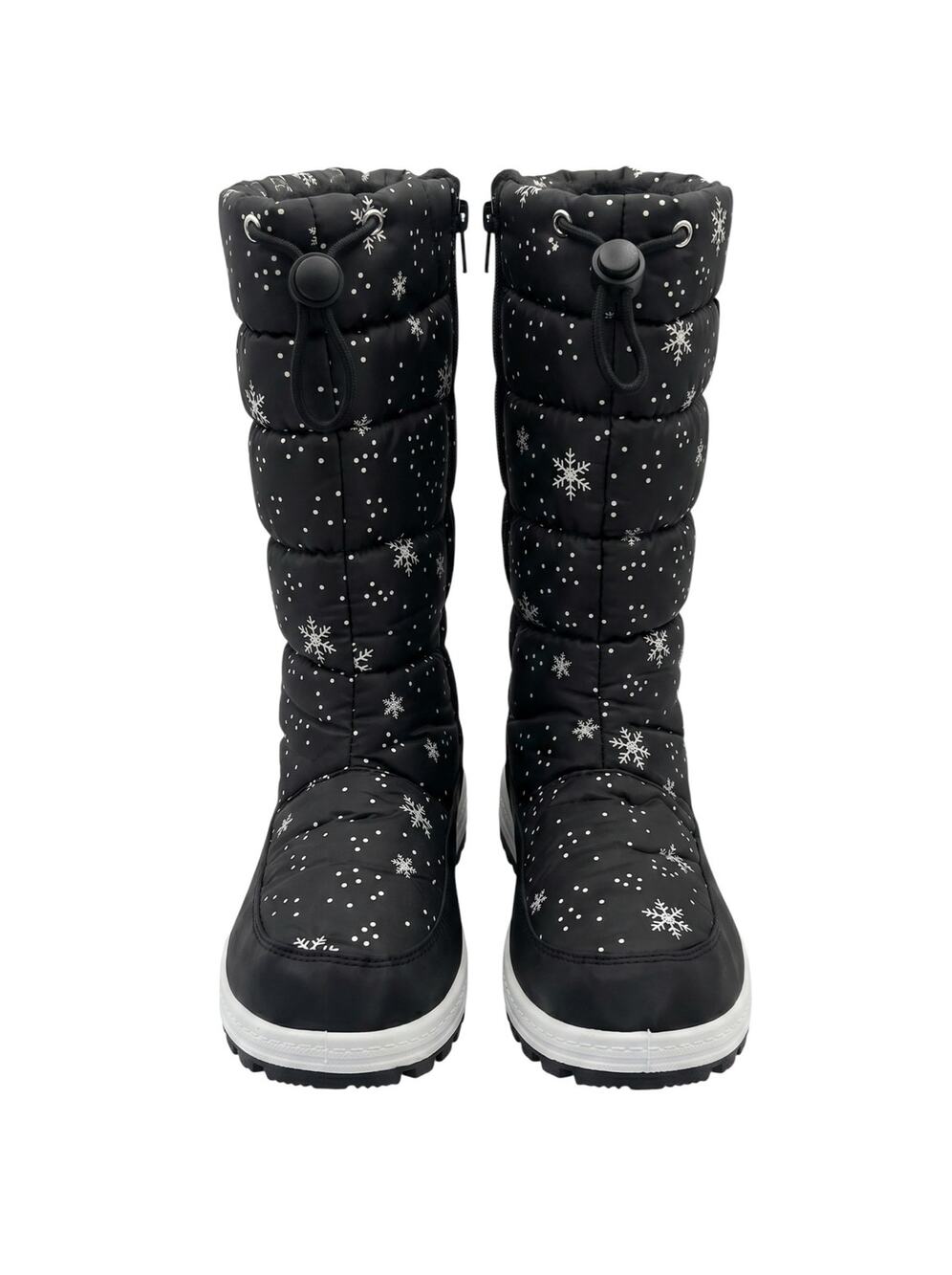 Storm Kidz 7 Unisex boys girls black Waterproof mid-calf puffer snow ski boots